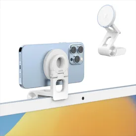 SODI Continuity Camera Mount for Desktop Monitor & iMac, Detachable iPhone Webcam Mount, Adjustable Magnetic Phone Stand for iPhone 15/14/13/12 and Mac OS Ventura