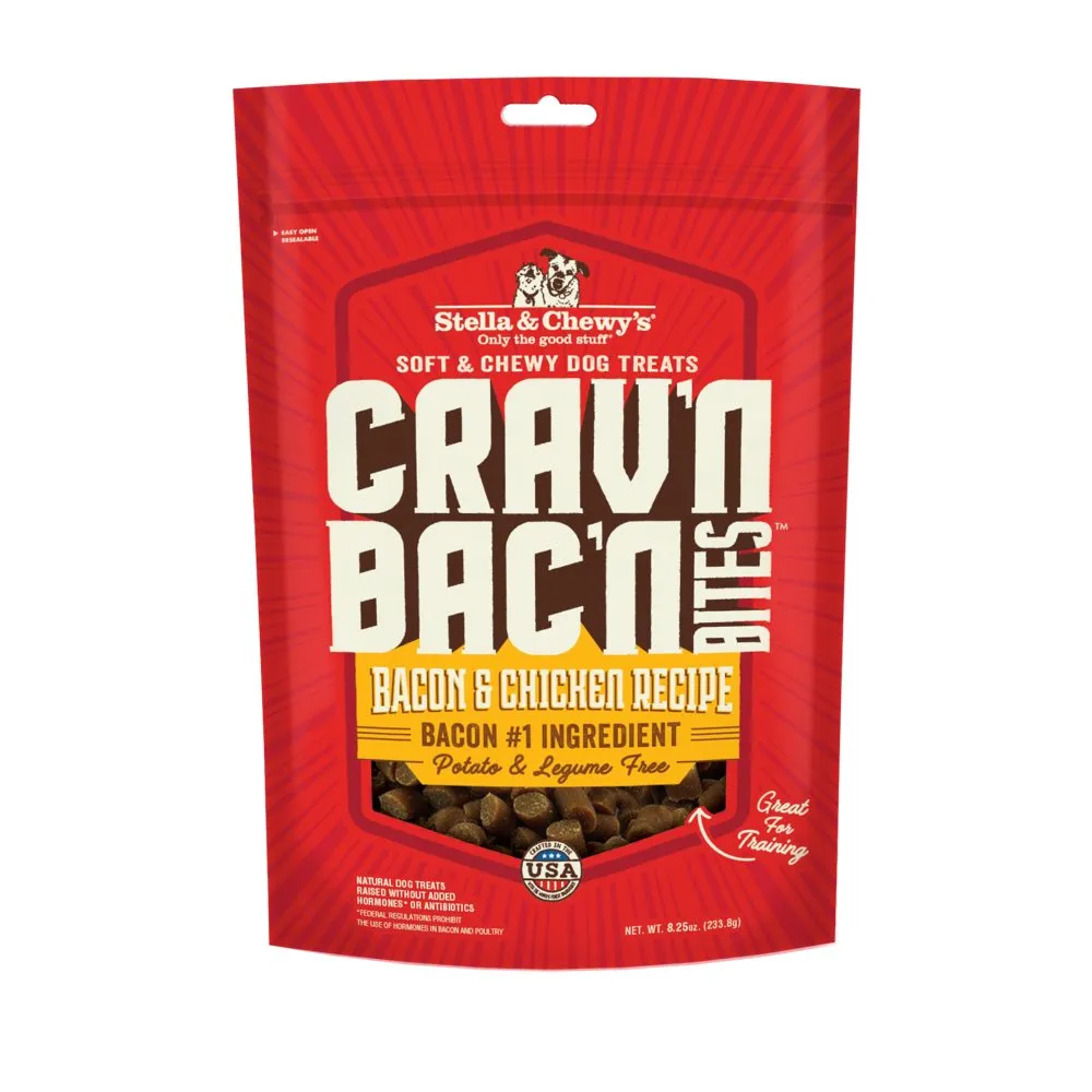Stella & Chewy’s Crav'n Bac'n Bites Bacon & Chicken Dog Treats 8.25oz