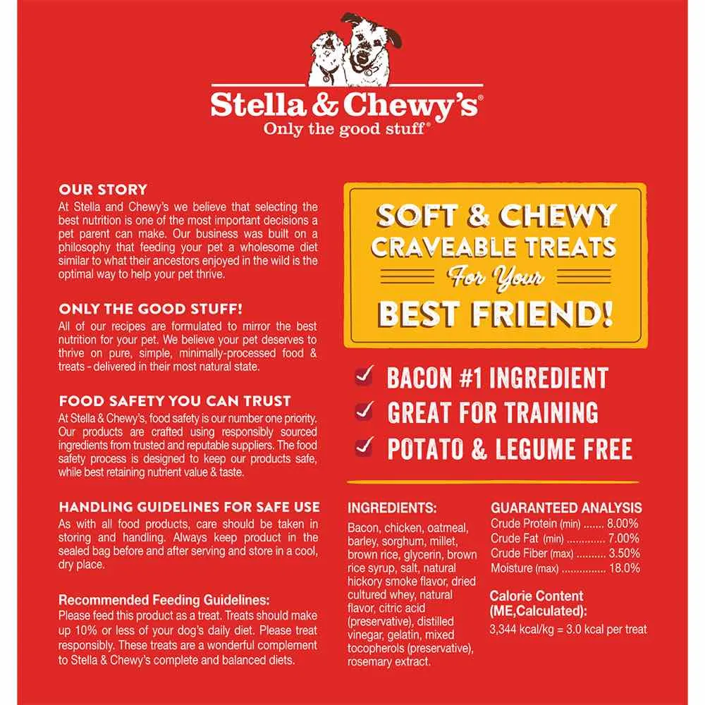 Stella & Chewy’s Crav'n Bac'n Bites Bacon & Chicken Dog Treats 8.25oz