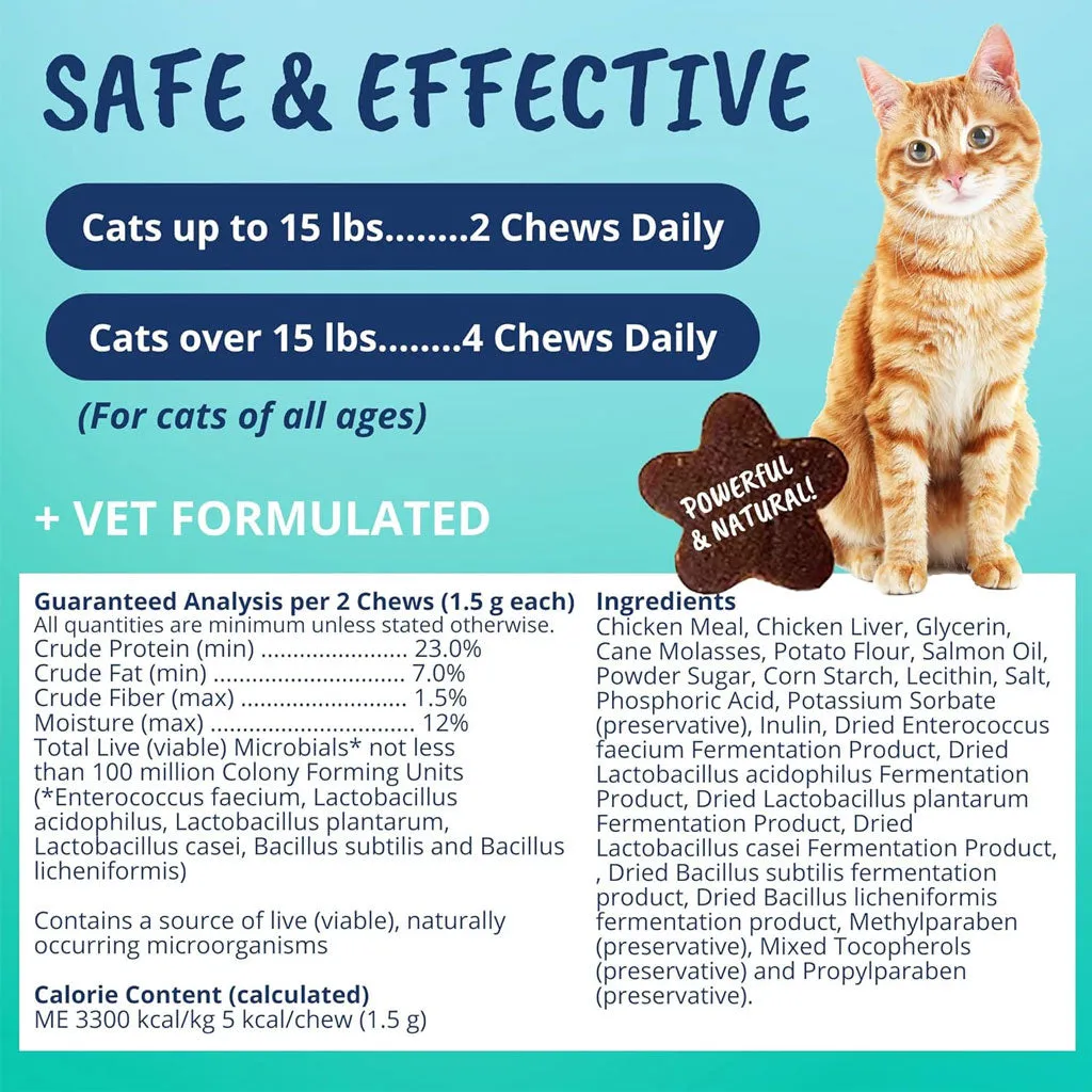 Under the Weather Probiotic Soft Chews for Cats, 60 count