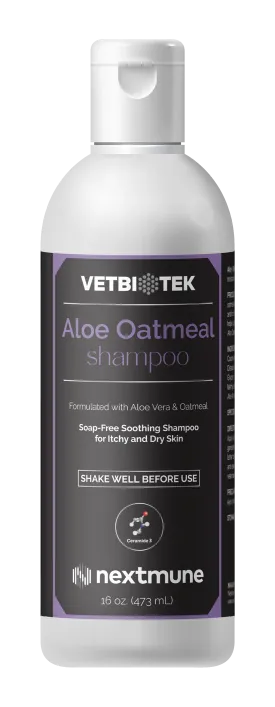 VetBiotek Aloe & Oatmeal Soothing Soap-Free Shampoo For Pets